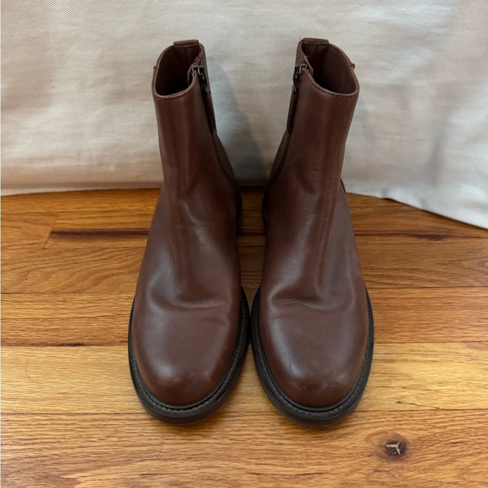 Aquatalia Brown Leather Chelsea Boots
